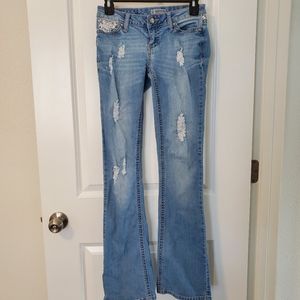 Lace Flare Jeans